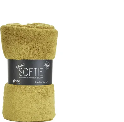 Produktbild von done.® Wohndecke »Softie«, Extra weiche Wohndecke aus softigem Teddy-Stoff