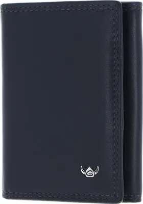 Produktbild von Golden Head Leder Geldbörse Polo RFID Protect Minischeintasche 1011 Marineblau dunkelblau