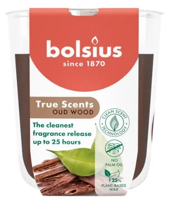 Obrázek produktu pro Vánoční svíčka ve skle TRUE SCENTS Agarové dřevo 125 g