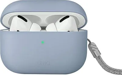 Image de UNIQ étui Lino AirPods Pro 2 genSilicone (2022/2023) bleu/bleu arctique