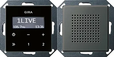 Produktbild von Gira 228020 Unterputz-Radio RDS Gira E22 Edelstahl