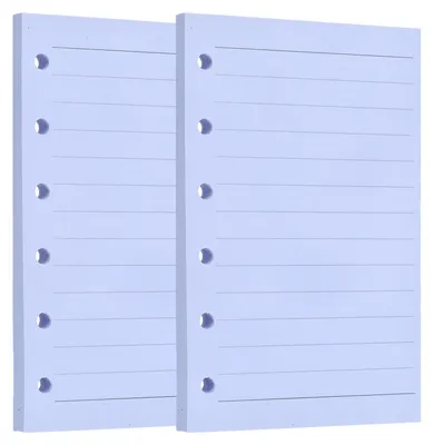 A7 Nachfüllpapier, liniert, 120 Blatt, 6-Loch, lila