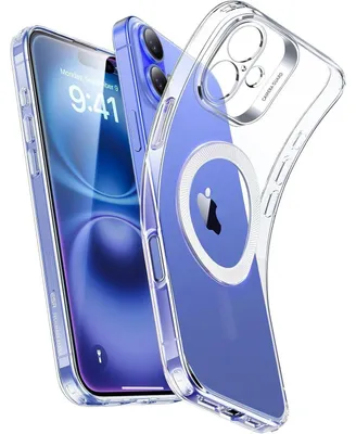Produktbild von Hülle für iPhone 16, MagSafe kompatibel, Kameraschutz, stoßfest, dünn, kratzfest, klar