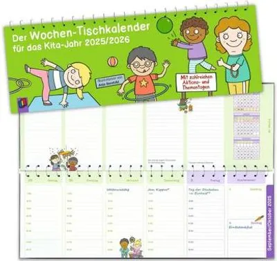 Produktbild von Der Wochen-Tischkalender für das Kita-Jahr 2025/2026
