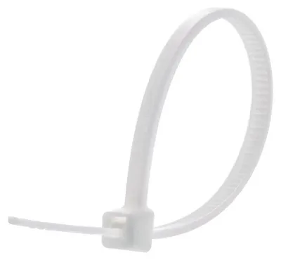 Produktbild von Verk 11348 Kabelbinder 2,5 x 100 mm, weiß, Packung mit 500 Stück