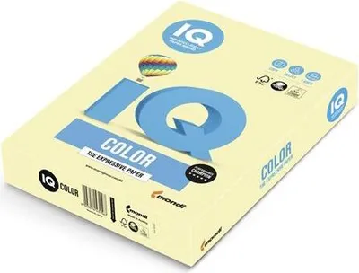 Obrázek produktu pro Barevný papír IQ Color A4 - YE23, žlutý, 80g/m2, 500 listů