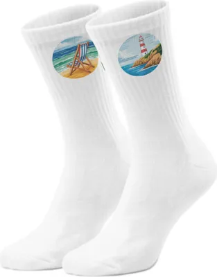 Produktbild von epicsocks Nautik Freude Blick übers Wasser Socken in 42-46 im Paar