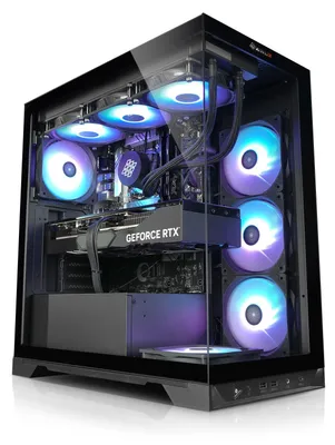 Produktbild von kiebel.de Gaming PC Invader IX AMD Ryzen 7 9800X3D, 64GB DDR5, NVIDIA RTX 5090 32 GB, 4TB SSD, Windows 11, Gaming PC