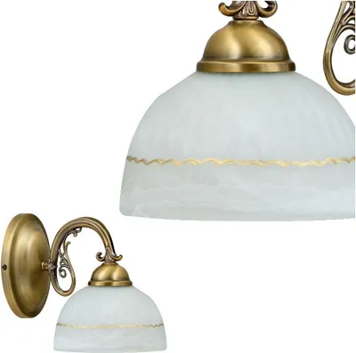 Produktbild von Rabalux 8811 Wandleuchte Flossi, E27, bronze-silber-weiß, Klassisch, 14cm