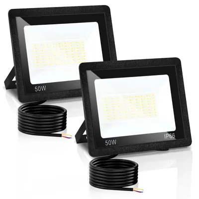 Produktbild von Peviasot LED Strahler Außen 50W, IP66 LED Fluter mit 3 Farbtemperaturen, 3000K/4000K/6500K, 2er Set