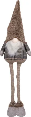 Produktbild von Weihnachten großer Deko Wichtel ausziehbare Beine 50-70cm (80-100cm) braun