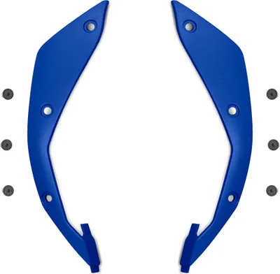 Produktbild von Blauer Seitenteller-Kit mit Airoh Aviator 3 L Helm und Schrauben