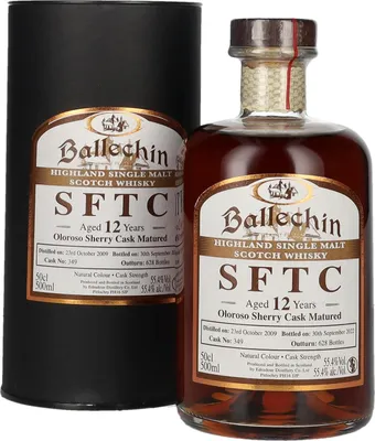 Produktbild von Edradour Ballechin SFTC 12 Years Old Oloroso Sherry Cask Matured 2009 55,4% Vol. 0,5l in Geschenkbox