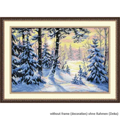 Produktbild von Oven Kreuzstichset "Winterwald", Zählmuster, 27x40cm