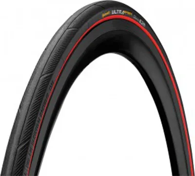 Produktbild von Continental Ultra Sport III 25-622 schwarz/rot Performance Faltreifen Mantel