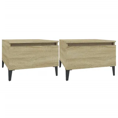 Obrázek produktu pro vidaXL Odkládací stolky 2 ks dub Sonoma 50x46x35 cm výrobek z odvozeného dřeva