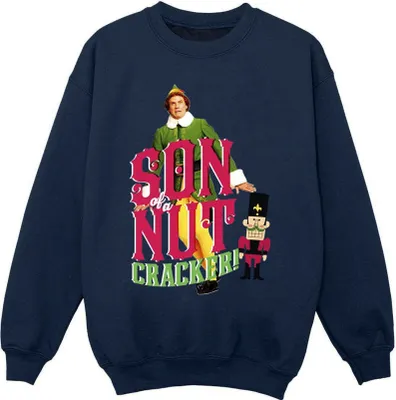 Produktbild von Elf - "Son Of A Nutcracker" Sweatshirt für Damen BI16701 (M) (Marineblau)