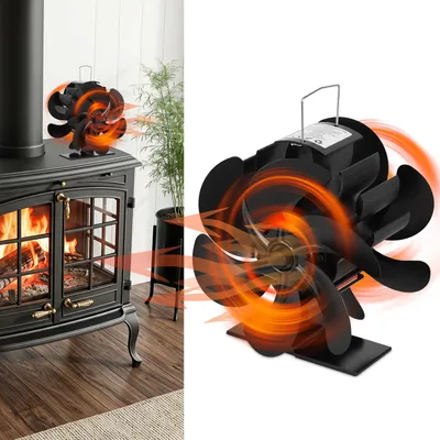 Produktbild von Peviasot Kaminofen Ventilator 180–220 CFM, leiser Doppelventilator für Wärmeverteilung in zwei Richtungen