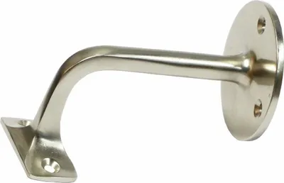 Produktbild von Handlaufhalterung EDM Nickel Mattierend 3 Schrauben Silberfarben Stahl