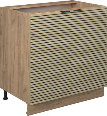 Obrázok produktu pre Kuchynská spodná skrinka Vicco Fame-Line Dubový panel 80 cm s policou, bez pracovnej dosky, Model 51359