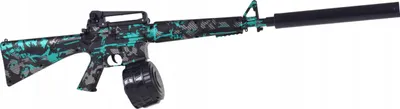 Immagine prodotto di Pistola giocattolo - Pistola automatica di grandi dimensioni per palline di gel - con accessori, batteria ricaricabile USB e due caricatori per un divertimento sicuro.