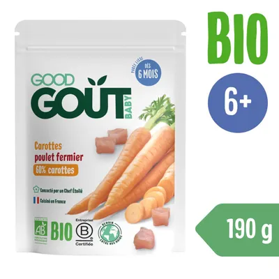 Productafbeelding van Good Gout biologische wortelen met boerenei (190 g)