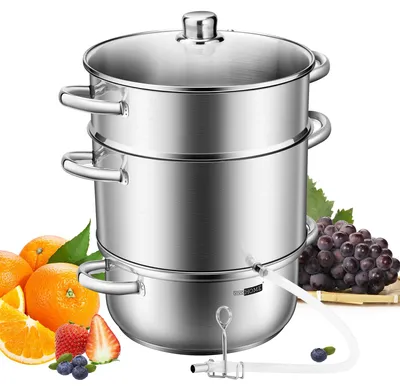 Dampfentsafter 9L Edelstahl mit Glasdeckel, für Induktion