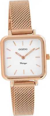Produktbild von Oozoo Metall Mesh Damen Uhr Analog Quarzuhr Armband rosegold Vintage Series D2UOC10971