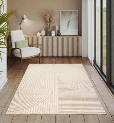 Produktbild von Kurzflor Teppich Modern Boho Skandinavisch Design, 80x300 cm