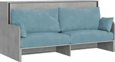 Produktbild von ITAMOBY - Schrankbett Kando Sofà Eizelbett horizontal mit Matratze Zement-A33