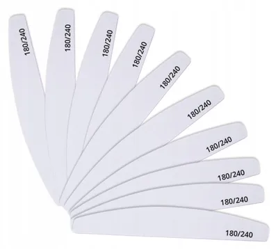 Produktbild von AlleBeauty Nagelfeilen 5 Stück Halbmond 180/240