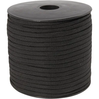 Produktbild von Creativ Company Makramee Seil schwarz 5 mm 50 Meter Paracord