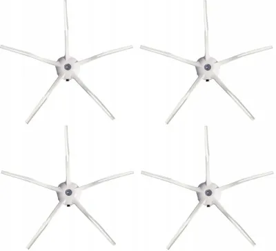 Produktbild von Silikon-Seitenbürsten für Roborock S5 S6 S7 Q7 Max - 4 Stück - Auch für S5 Max - Für Saugroboter