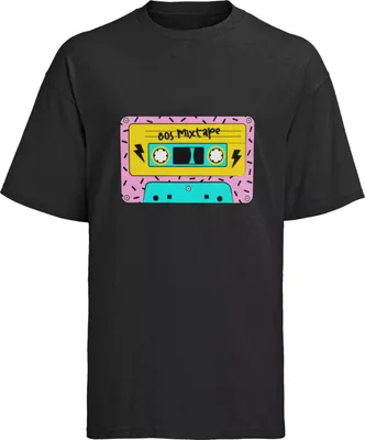 Produktbild von 50s, 70s, 90s Herren T-Shirt Bio Baumwolle I Love 80s mixtape  Alf VHS MTV Pac-Man Rubik's Cube Mixtape Tetris pacman oldschool 70s 90s michael jackson zombie