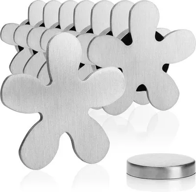 Obrázok produktu pre záťaž na obrus – záťaž na obrus z nehrdzavejúcej ocele – magnetická spona na obrus, sada 1 – kvetina