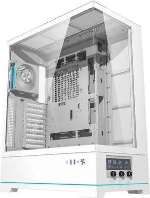 Image de Darkflash Dy451L Pro Computer Case (White) + 1 Fan