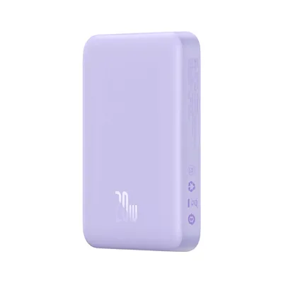 Produktbild von Baseus PPCX110105, 10000 mAh, Lithium Polymer (LiPo), Kabelloses Aufladen, 20 W, Violett
