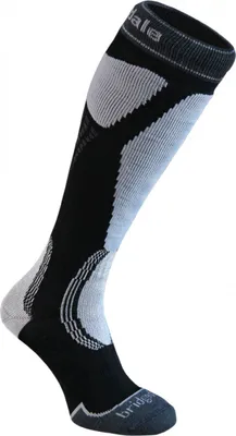 Produktbild von Bridgedale MerinoFusion™ Winter Sports Alpine Tour Herrenfunktionssocken - black/lt. grey , Größe:S