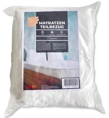 Matratzenschoner 140x190 cm, wasserdicht, 5 Stück, Polyester, weiß