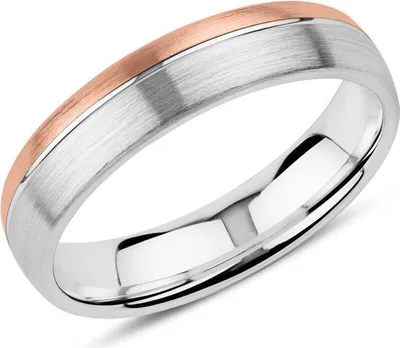 Produktbild von Herrenring von Unique aus Sterlingsilber, rosévergoldet