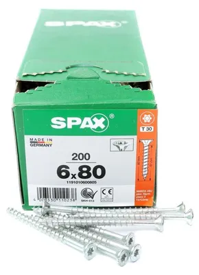 Immagine prodotto di Vite R 88091 testa svasata/T-STAR 6 x 80/60-T30 acciaio WIROX