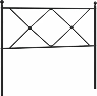 Produktbild von vidaXL Ersatz-Kopfteil Metall Schwarz 107 cm