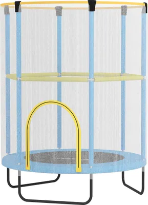 Produktbild von Kindertrampolin, Sicherheitsnetz, rutschfeste Beine, Reißverschlusseingang, Bunt