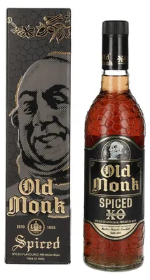 Produktbild von Old Monk XO Spiced Flavoured Premium Rum 40% Vol. 0,7l in Geschenkbox