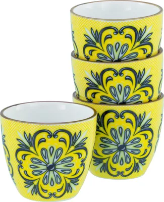 Produktbild von CreaTable, 21891, Aladin Gelb, Espressobecher 4-tlg, Steinzeug