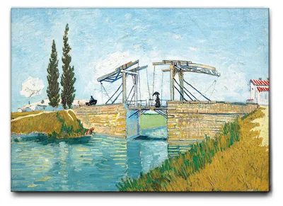 Image de Giallobus - Pont à Arles - Vincent Van Gogh - 100L x 70l cm - Tableau - Toile à cadre standard