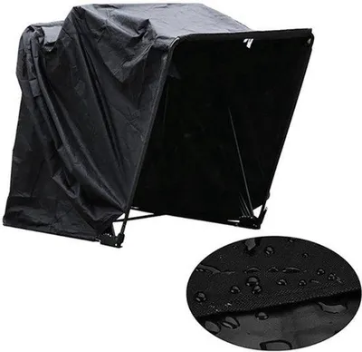 Produktbild von Faltbarer Motorradzelt – wasserdichtes Oxford-Gewebe – 270x105x155 cm – Stahlrahmen