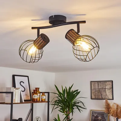 Produktbild von Dezzo »Dezzo« runde Vintage aus Holz/Metall in Braun/Schwarz