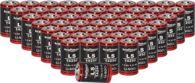 Obrázek produktu pro 50x Kraftmax lithiová baterie 3,6 V LS14250 1/2 AA - článek