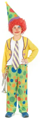 Produktbild von Lustiges Clown Kinderkostüm bunt - 134/140 (10-12 Jahre)